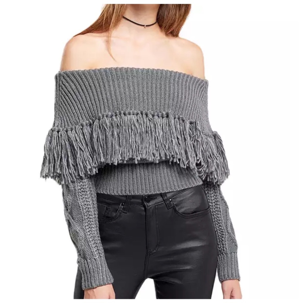 Off The Shoulder Sweater - Picture 5 of 8